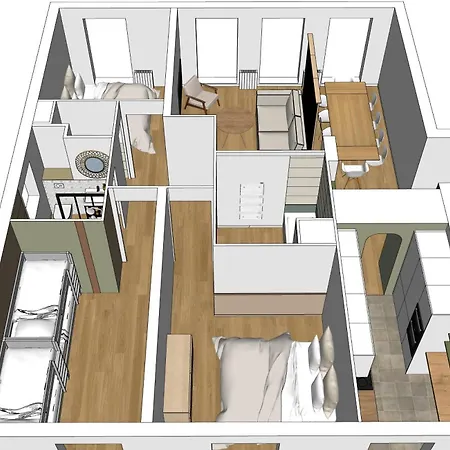 Apartment La Serrisienne 8 - Val D'europe - Disneyland Paris - 8 A 10 Personnes *